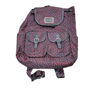 Jessica Simpson Red and Black Back Pack Jessica Simpson Backpack Red& Black with houndstooth pattern  main image 3